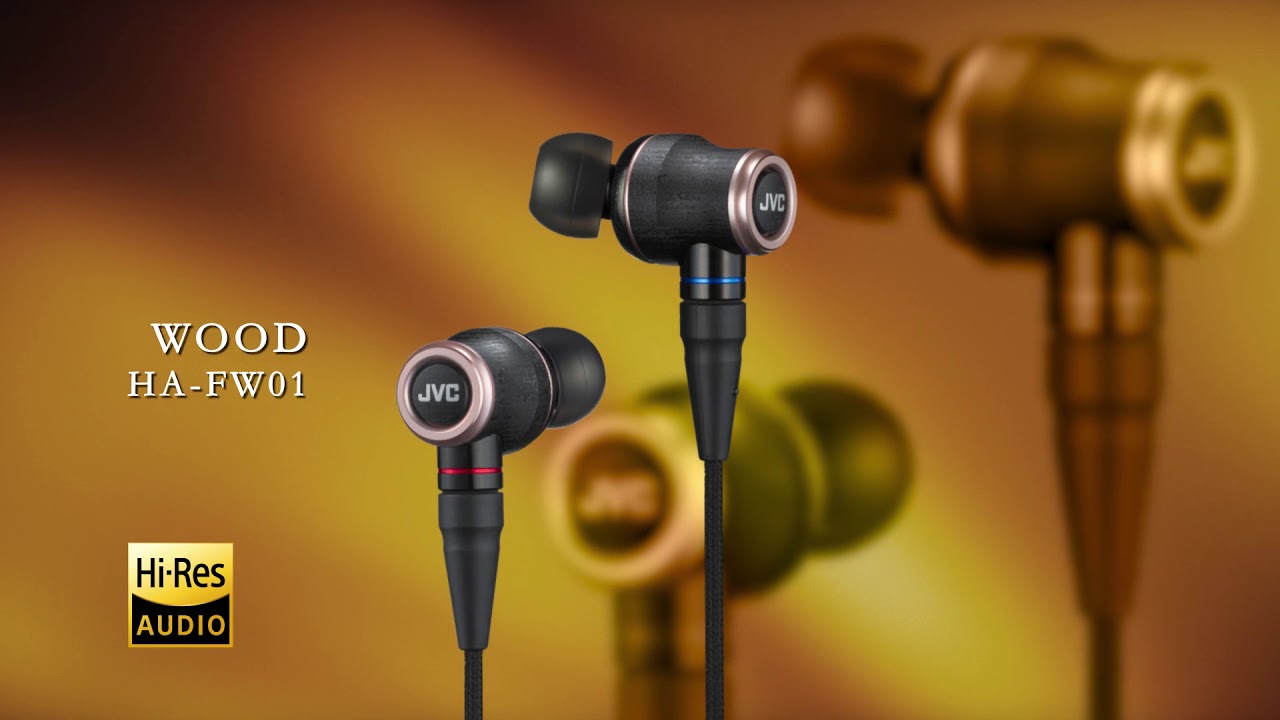 JVC Wood High Resolution In-Ear Headphones with Remote and Mic