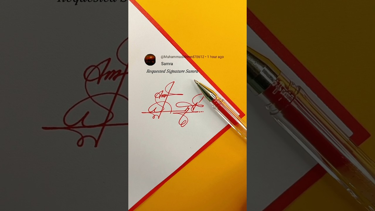 Samra Signature Design | How To Sign The Letter S 
