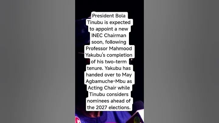 Tinubu to Appoint New INEC Chairman Ahead of 2027 Elections