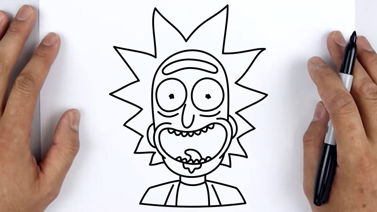How to Draw Rick Sanchez | Rick and Morty - Easy Step By Step Tutorial