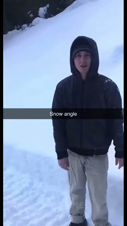 A snow angle