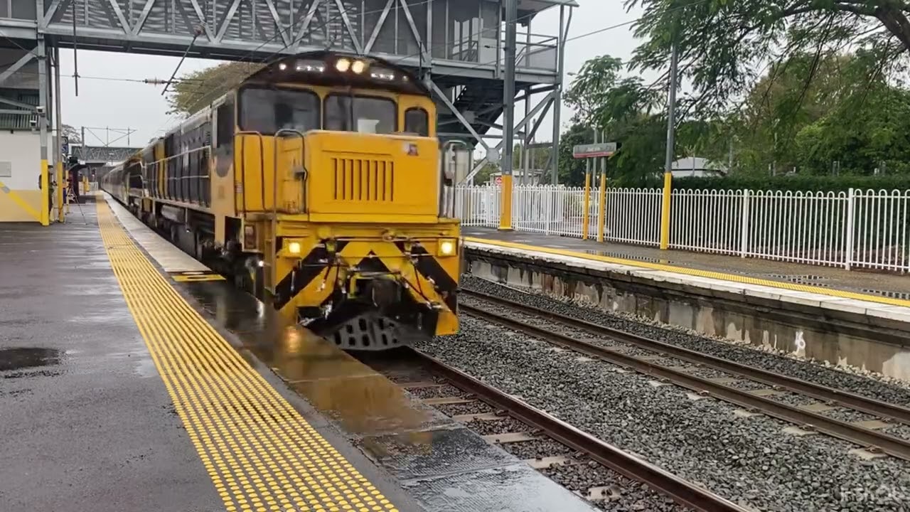 Emu getting towed score Queensland train vlogger 