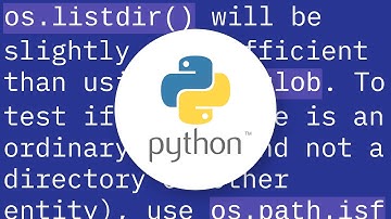 How to count the number of files in a directory using Python