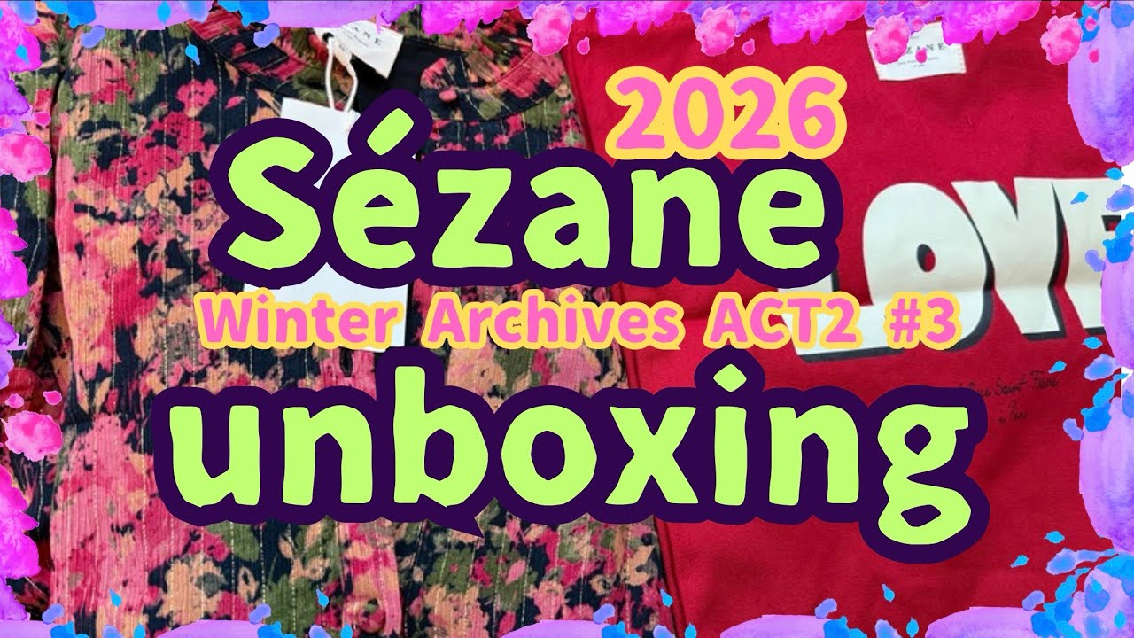 【セザンヌWinter2026】ACT2#3♡お宝ハント再び♡訳アリだから返品なの？❤️ALERT即ポチる‼️♡懐かしのフラワープリント♡#セザンヌ#sezane#開封動画#solene#dress