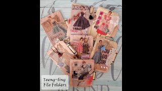 How to make teeny-tiny File Folders