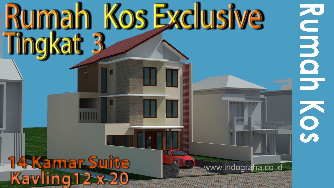 Arsitek Rumah Kos Exclusive 3 Lantai