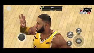 #1 Los Angeles Lakers vs #5 Portland Trail Blazers in Nba2k20  Playoffs MY CAREER  Game 3 2nd Round