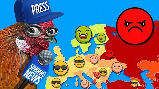 Freedom of the Press with Emoji on the World Map