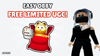 Free Limited UGC! How To Get Garfield Red Backpack in Easy Obby | Roblox