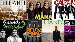 Bunbury, Mana, Soda Stereo, Enanitos verdes, Hombres G... EXITOS Clasicos Del Rock En Español