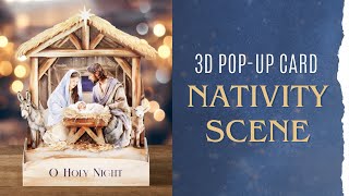 DIY Nativity Scene Pop-Up Card | Create Magical Christmas Cards 🌟