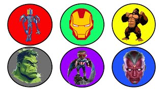 SPIN WHEEL SUPERHERO HULK VS KINGKONG, VISION VS FALCON, IRON MAN VS SIREN HEAD