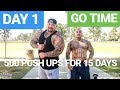 DAY 1 | THE PUSH UP KING DEMONSTRATES HOW IT'S DONE (15 DAY PUSH UP CHALLENGE)