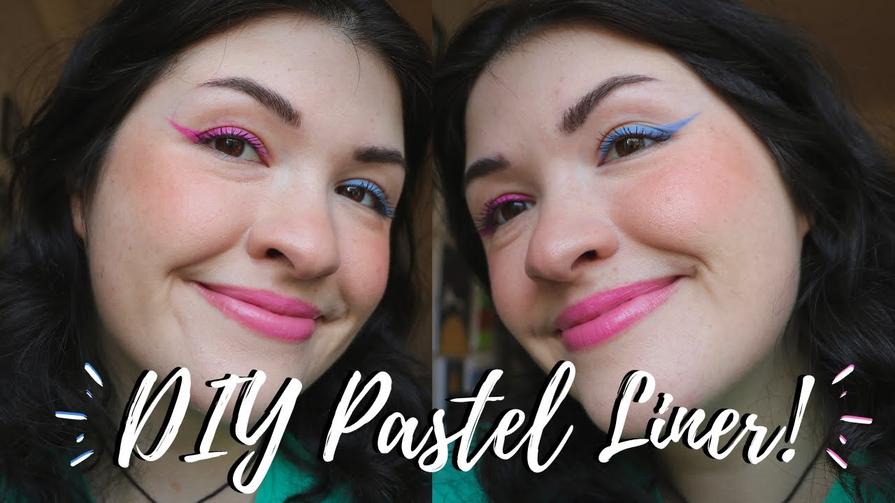 DIY PASTEL EYELINER USING CONCEALER 2 WAYS | How to Make Eyeliner with Concealer and Lipstick!