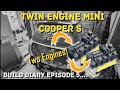 Twin engine mini r53 conversion rear engine mounts built and engine fitted