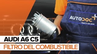 Come sostituire Filtro combustibile gasolio e benzina AUDI - video gratuito online