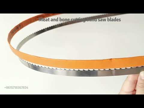 Meat and bone cutting band saw blades