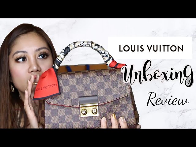 Louis Vuitton Croisette Damier Ebene Handbag Unboxing and Review 