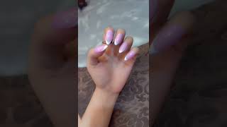 Cute Baby Pink Press On Nails 🌸”“Luxury Almond French Tip Nails ✨”“Soft Pink Glossy Nails 💖press on