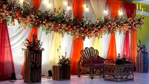 Akanksha & Shubham Wedding Reception Setup | House of Events Ranchi