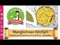 Mungobohnen - indisches Hülsenfrucht Linsengericht mit Reis - Indische Kochbox Rezepte