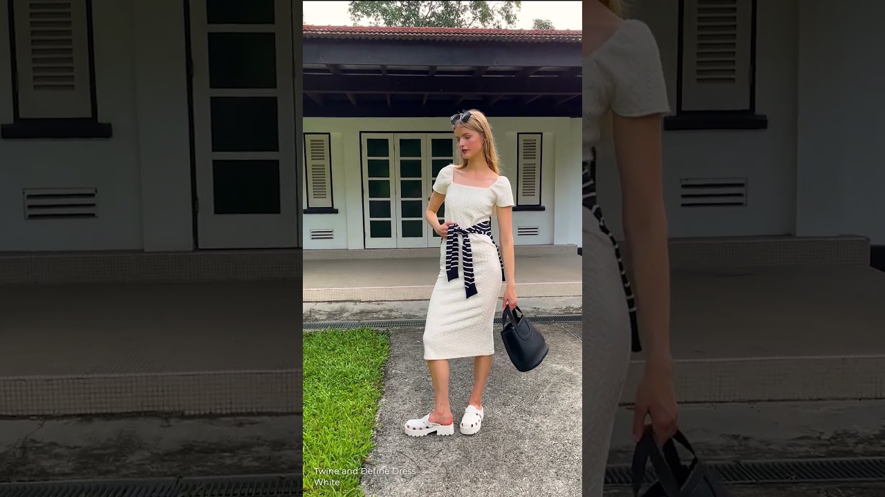 Twine And Define Dress (White) | The Thread Theory