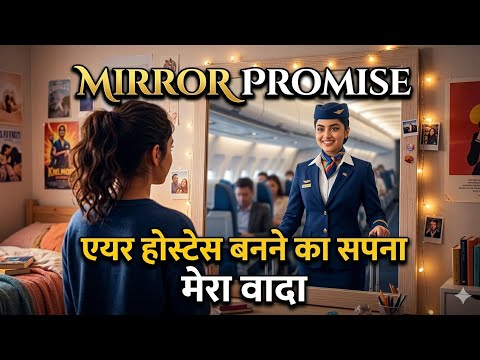 Mirror Promise ✈️ Girl Promises Herself to Become Air Hostess | Air Hostess Course