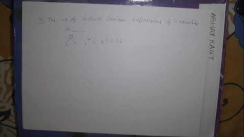 The number of distinct Boolean expressions of 4 variables | GATE ECE 2003