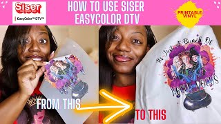 Siser EasyColor DTV | STEP BY STEP | HARD DESIGN | Intricate Cuts | INKJET Printer Transfer