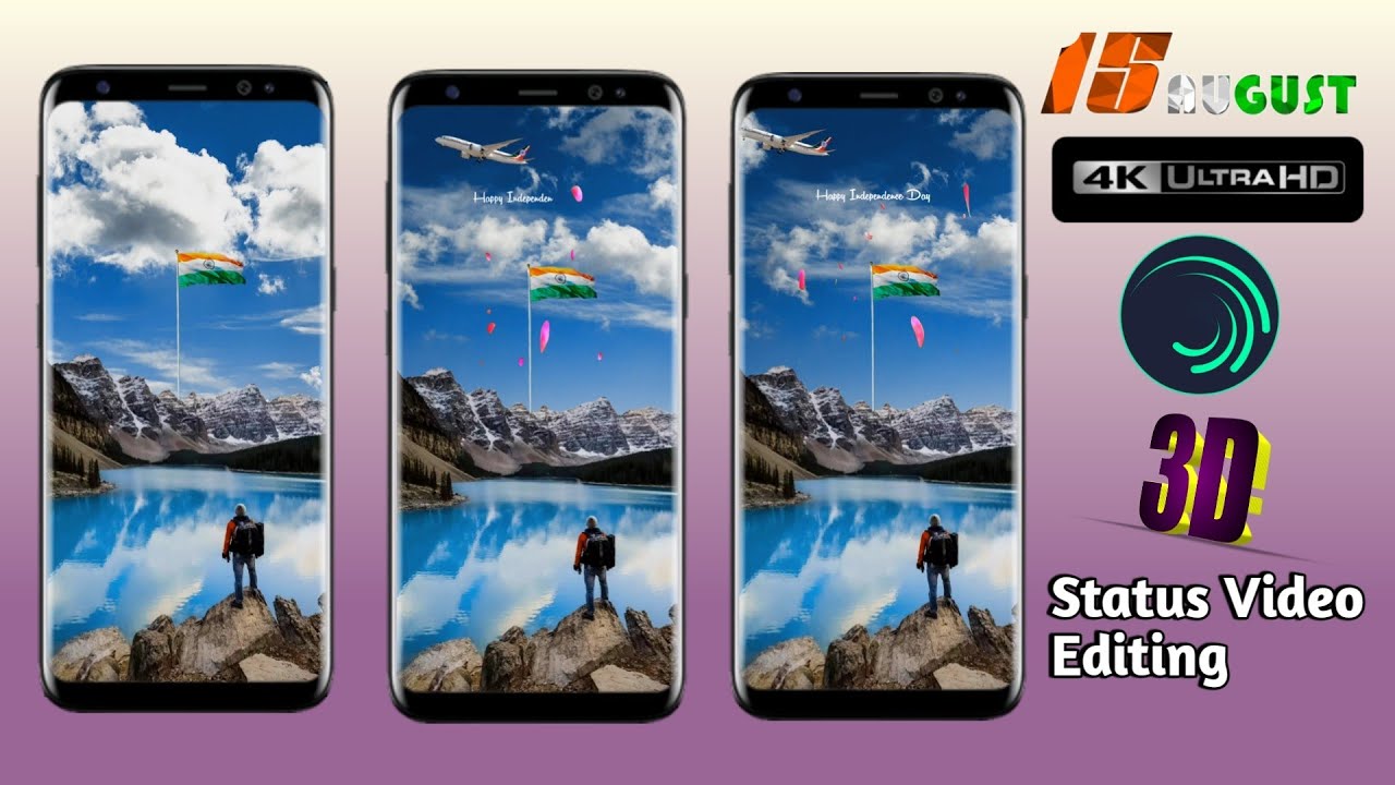 Independence Day 3d Status Video Editing | Alight Motion 4k Full Screen | bk editing zone