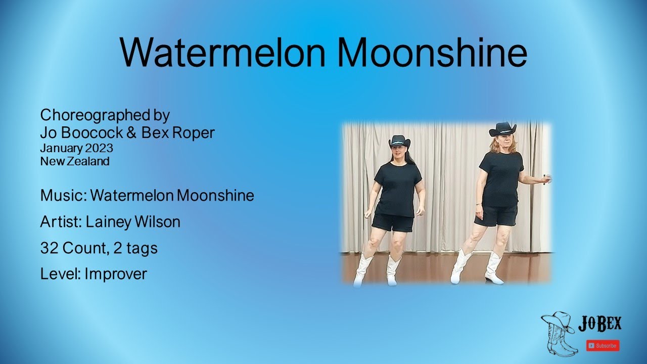 Watermelon Moonshine Line Dance Teach YouTube