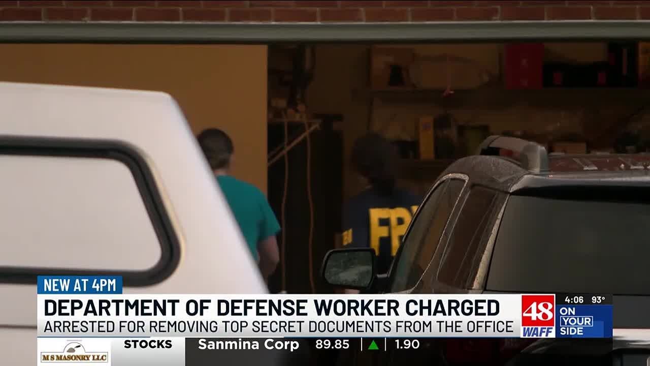 Department of Defense worker charged with removing top-secret materials from Huntsville office