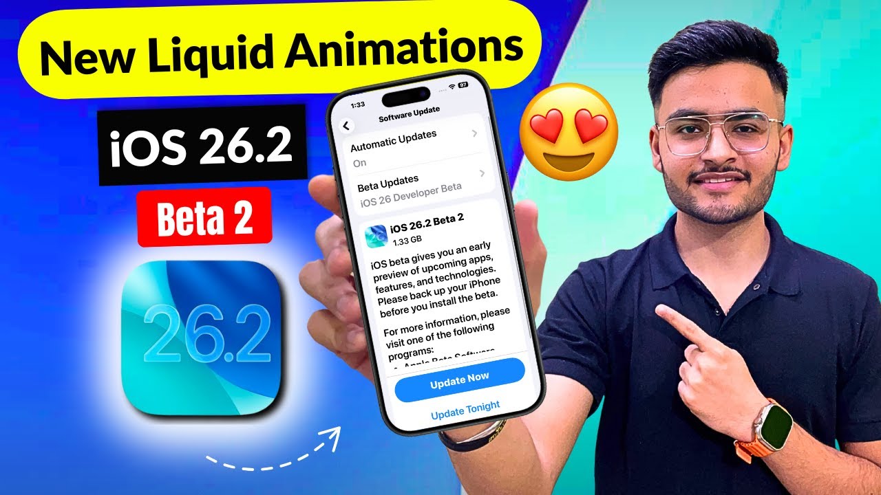 iOS 26.2 Beta 2 Released🔥 New Features, Battery Life (HINDI)