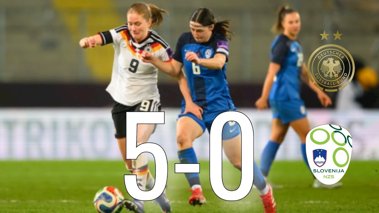 Germany Women vs Slovenia Women | 5–0 | World Cup Qualification Highlights