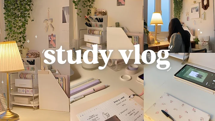 STUDY VLOG | 5:30 AM mornings, lots of studying, journal, study productive, motivation ˚ ༘🧸ྀི