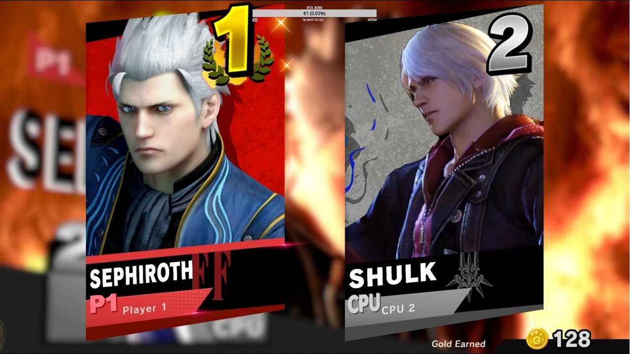 Vergil (Devil May Cry) CMC+ v7 [Super Smash Bros. Crusade] [Mods]