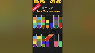 Water sort puzzle level 1495