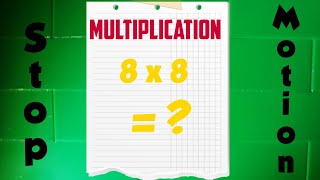 Multiplication tables squares, shown simplified for easy learning - Stop Motion