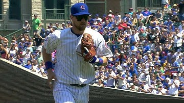 MIA@CHC: Zobrist, Baez combine for sweet double play