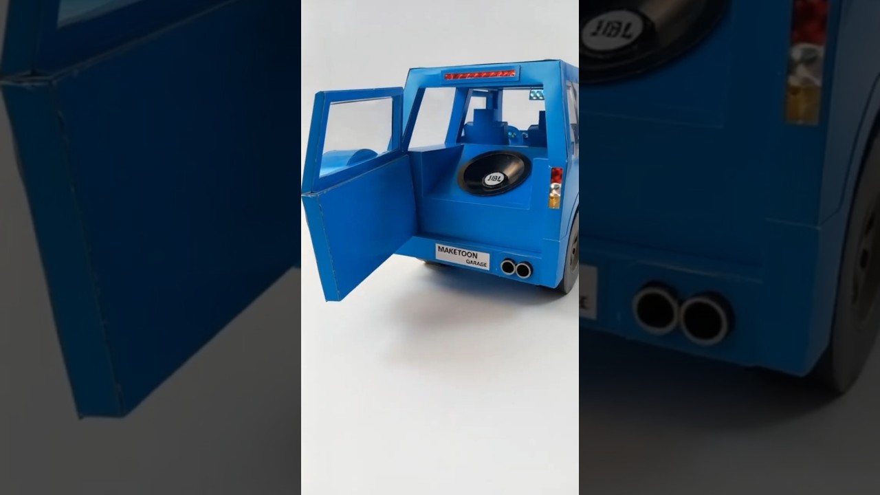 ✨🔊 Subwoofer from Cardboard | Creative DIY Project 🚙