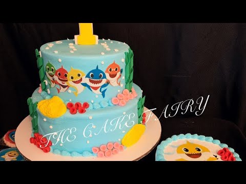 Pastel De Baby Shark Youtube Pastel De Baby Shark Youtube