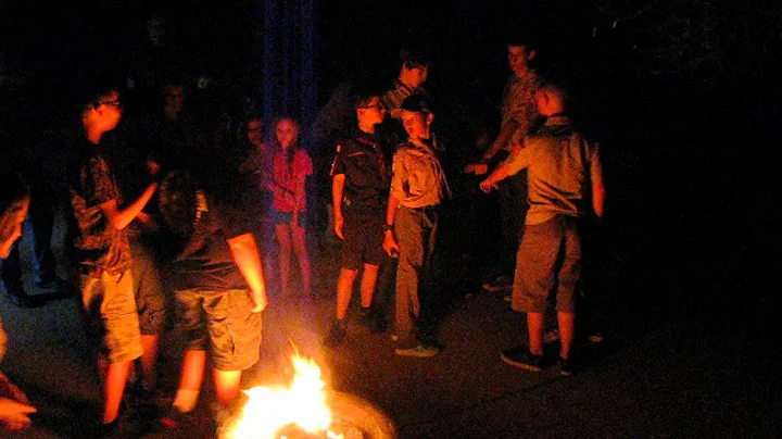 Troop meeting closing ceremony