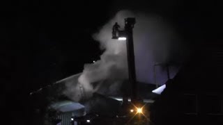 GROTE BRAND in hooischuur Bergstoep Streefkerk