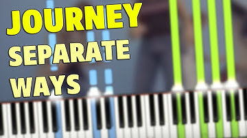 🎼 Journey - Separate Ways (Worlds Apart) Song Piano Cover (Sheet Music + midi) Synthesia Tutorial