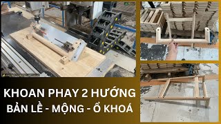 Khoan phay hai hướng cho gỗ tự nhiên Woodmaster WM-2800-S2R4