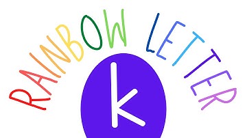 Learn to Write | Lowercase Letter k | Rainbow Letters for Kids