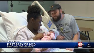 Kmbc Saint Luke S First Baby Of 2020 Arrives At Saint Luke S North Hospital
