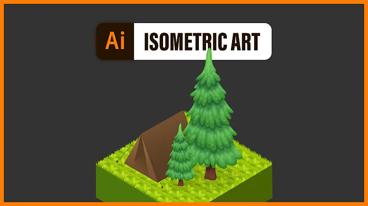 ISOMETRIC ART - learn to draw in isometric style using grid in Adobe Illustrator (1 min tutorial)