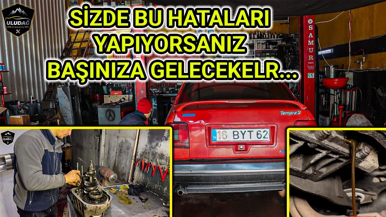 VİTES GEÇİŞLERİ VE ŞANZIMAN YAĞININ ÖNEMİ! (Fiat Tempra 1.6 Motor Detaylı Şanzıman Tamiri)