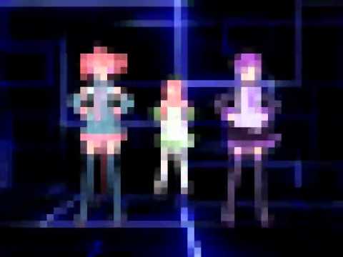 UTAU MMD 三人娘コンピューターシティ